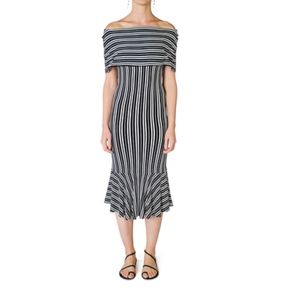 Eos Stripe Rib Knit Dress